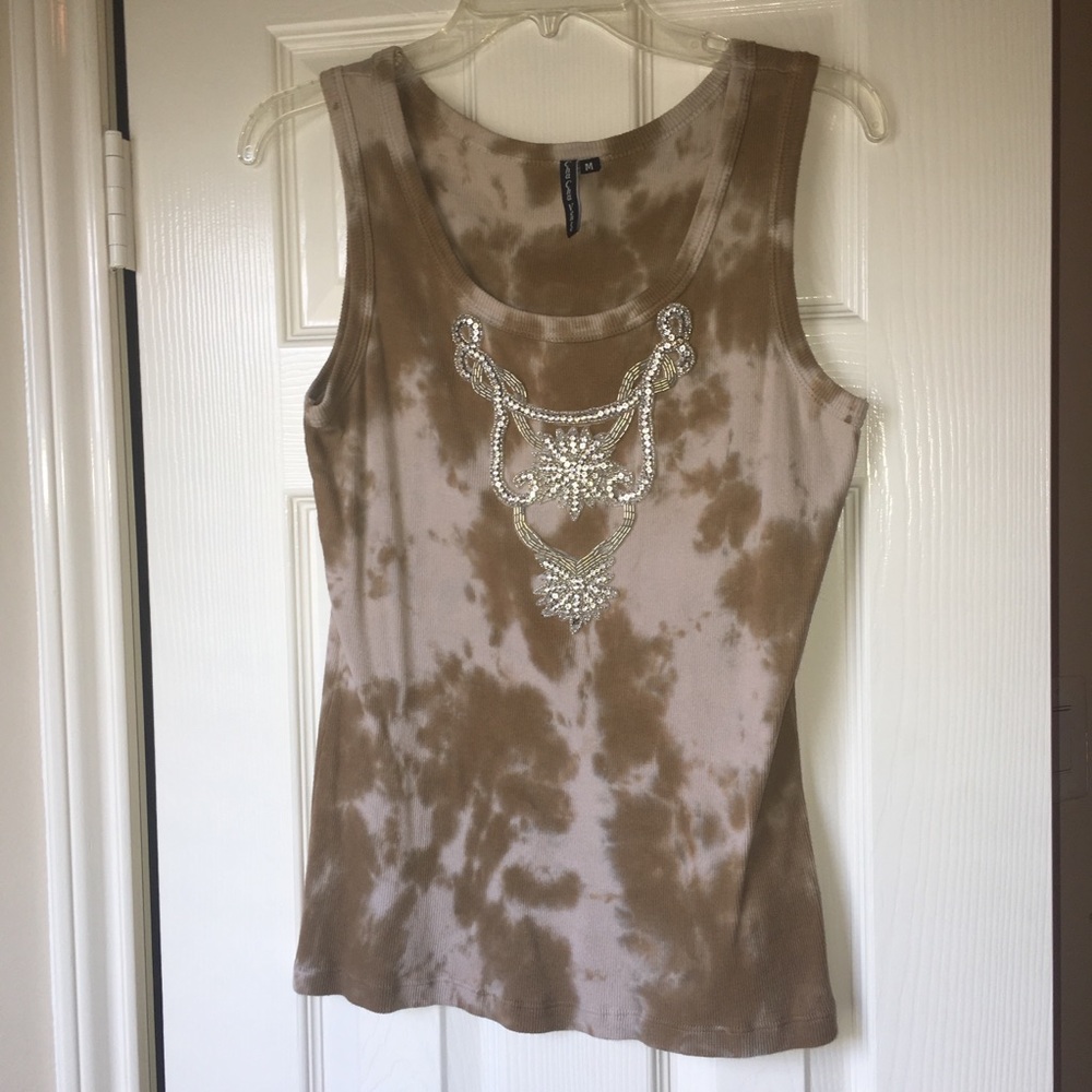 Tie Dye T-shirt Tank Top CHA CHA VENTA Size M Camo